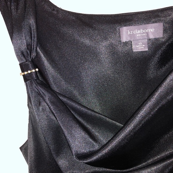 Liz Claiborne’s Black Evening Dress size 10 - Picture 7 of 8